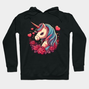 Valentines Unicorn Love Hoodie